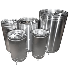 Cisterna INOX 550 L cu capac flotant si camera din silicon, cadou robinet din INOX, material AISI 304, suprafata N4 satinata