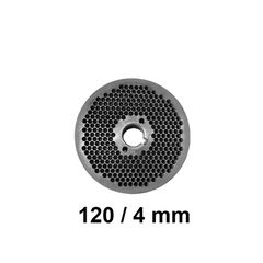Matrita 120/4 mm | Diametru 120 mm, Gauri 4 mm, Grosime 19 mm | Compatibila cu Granulatoare Furaje