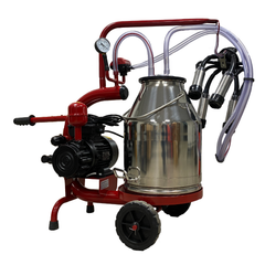 Aparat de Muls Vaci, 1 Post, 1 Bidon 30L Inox, Pahare Inox, 250L/min, 0,55kW