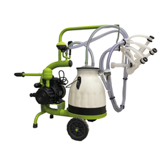 Aparat de Muls capre, 2 Posturi, 1 Bidon 20L , Pahare Plastic, 250L/min, 0,55kW
