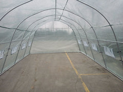 Solar de gradina 8x3x2.2m, polietilena 240 g/m², structura metalica, 24m², protectie UV