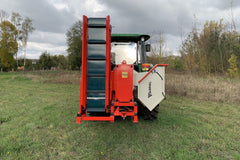 Tocator de crengi AM-200 PTO-K PRO (la tractor), cu banda de transportare, Ø max. 200 mm