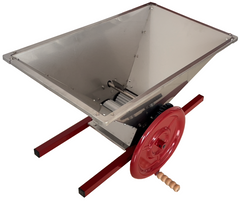Zdrobitor manual de struguri ZSM-50S cu agitator, cuva INOX 50L, productivitate max. 600kg/h
