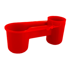 Adapatoare automata pentru pui cu capac pentru sticla, plastic rezistent, culoare rosie