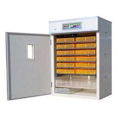 Incubator industrial automat UNITEH 1056, 1056 oua de gaina / 752 oua de rata / 384 oua de gasca / 2752 oua de prepelita, 220V, 80W, motoras intoarcere 2.5 r/min, control temperatura si umiditate, contor umiditate, termometru