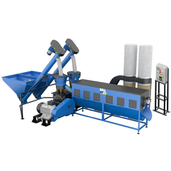 Linie de peleti MLG 1000 COMBI DUO, 700-1400 kg/h, 2 prese GRAND-300, sistem de racire si exhaustare