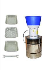 Moara de cereale Euromill-50 SS, motor 1.3 kW, capacitate 70-300 kg/h, galeata inox 50L, 4 site incluse