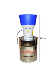 Moara de cereale Euromill-50 SS, motor 1.3 kW, capacitate 70-300 kg/h, galeata inox 50L, 4 site incluse