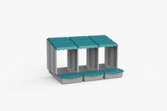 Cuibar pentru pasari NG-03, plastic rezistent, cu cos de colectare, pentru pana la 5 gaini
