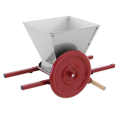 Zdrobitor manual de struguri ZSM-35, cuva INOX 35L, productivitate 500 kg/h, tamburi din aluminiu/poliamida (nylon)
