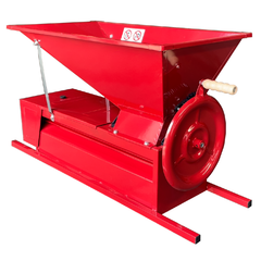 Zdrobitor manual de struguri ZSM-100M cu desciorchinator si agitator, cuva 50L, productivitate max. 1000kg/h