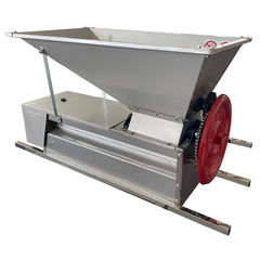 Zdrobitor manual de struguri ZSM-100SS cu desciorchinator si agitator, FULL INOX 50L, productivitate max. 1000kg/h