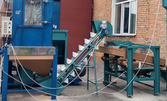 Banda de transportare cu cuve 4m, 3-4 t/h, 0.55 kW, 380 V
