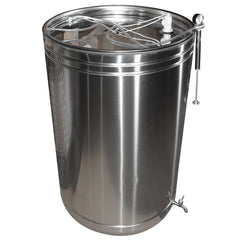Butoi (cisterna) INOX 350 L cu capac flotant si camera din silicon, cadou robinet din INOX, material AISI 304, suprafata N4 satinata