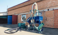 Moara cu aspiratie si ciclon PPZ-30, motor 30 kW, randament 2000-4000 kg/h, furtun aspirare 10m, protectie avansata