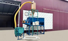 Moara cu aspiratie si ciclon PPZ-22, motor 22 kW, randament 2000-4000 kg/h, furtun aspirare 10m, protectie avansata