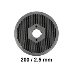Matrita 200/2.5 mm | Diametru 200 mm, Gauri 2.5 mm, Grosime 24 mm | Compatibila cu Granulatoare Furaje