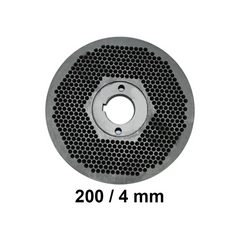 Matrita 200/4 mm | Diametru 200 mm, Gauri 4 mm, Grosime 30 mm | Compatibila cu Granulatoare Furaje