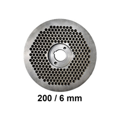Matrita 200/6 mm | Diametru 200 mm, Gauri 6 mm, Grosime 38 mm | Compatibila cu Granulatoare Furaje