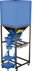 Dozator cu cantar FS-125+, 0,15-50 kg, 220V tensiune, 1,5 t/h productivitate, 760L buncar