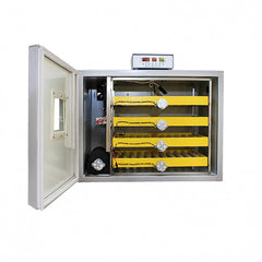 Incubator profesional UNITEH 240, 240 oua, 220V, 80W, motoras intoarcere 2.5 r/min, control temperatura si umiditate, contor umiditate, termometru