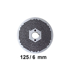 Matrita 125/6 mm | Diametru 125 mm, Gauri 6 mm, Grosime 28 mm | Compatibila cu Granulatoare Furaje