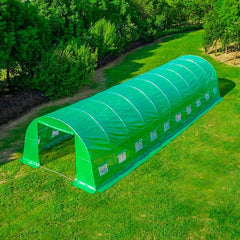 Solar de gradina 10x3x2.2m, polietilena 240 g/m², structura metalica, 30m², protectie UV