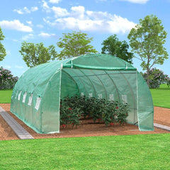 Solar de gradina 8x3x2.2m, polietilena 240 g/m², structura metalica, 24m², protectie UV