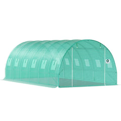 Solar de gradina 6x3x2.2m, polietilena 240 g/m², structura metalica, 18m², protectie UV