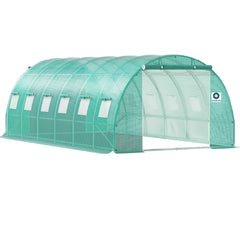 Solar de gradina 6x3x2.2m, polietilena 240 g/m², structura metalica, 18m², protectie UV