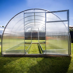Solar policarbonat cu sistem de irigare 6x3x2.5m, structura metalica, 18m², protectie UV