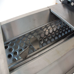 Zdrobitor electric de struguri ZSE-200SS FULL INOX cu desciorchinator si agitator, cuva INOX 50L, productivitate max. 1500kg/h